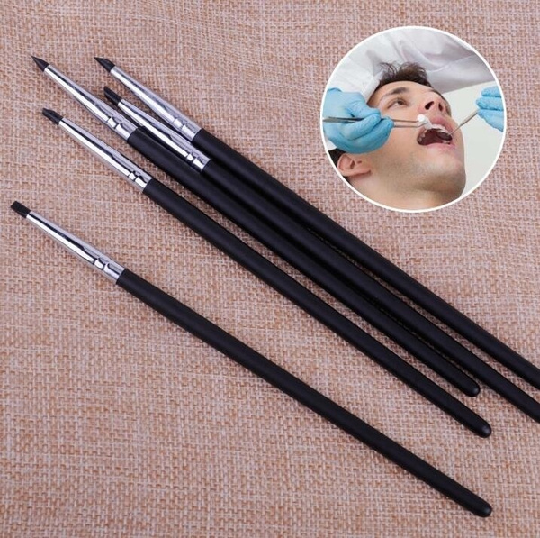 5pcs Dental Silicone Brush Pen Adhesive Composite Resin Cement Porcelain  Tooth